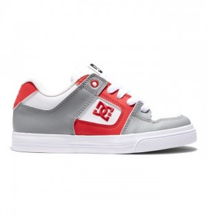 Pure DC Shoes Pure Enfant Blanche Rouge | MEAG-53784