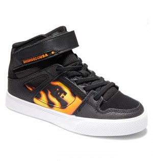 Pure DC Shoes Pure High Elastic Lace High-Top Enfant Noir | HQJE-57438