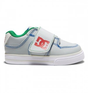 Pure DC Shoes Toddler's Pure Enfant Grise Grise Rouge | UHQO-16873