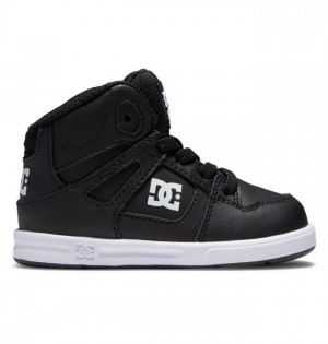 Pure DC Shoes Toddler's Pure Hi High Enfant Noir Blanche | GBSC-56320